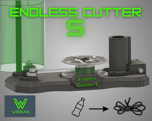 Endless Cutter S - make your ropes at home, rope/ wire maker with ball-bearing technology for tearproof ropes/ for PETmachines!