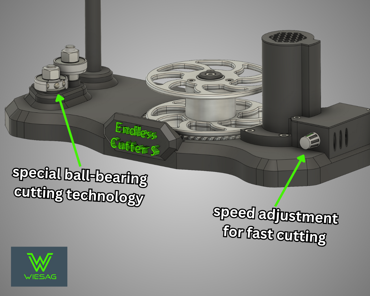 Endless Cutter S - make your ropes at home, rope/ wire maker with ball-bearing technology for tearproof ropes/ for PETmachines!